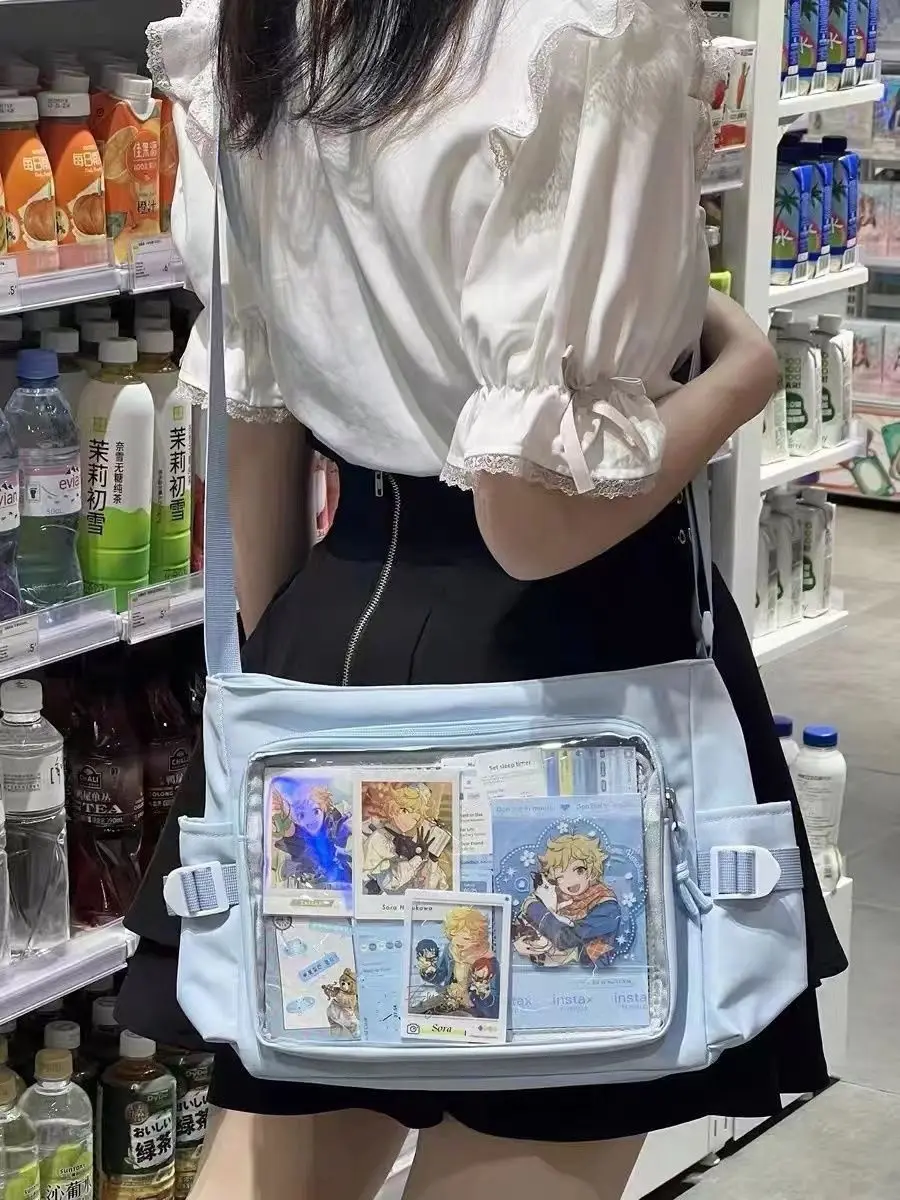 Tägliche vielseitige Y2k Ulzzang Ita Bag One Shoulder Class Umhängetasche Schultasche Harajuku Mädchen große Kapazität Casual Itabag – Detail 3