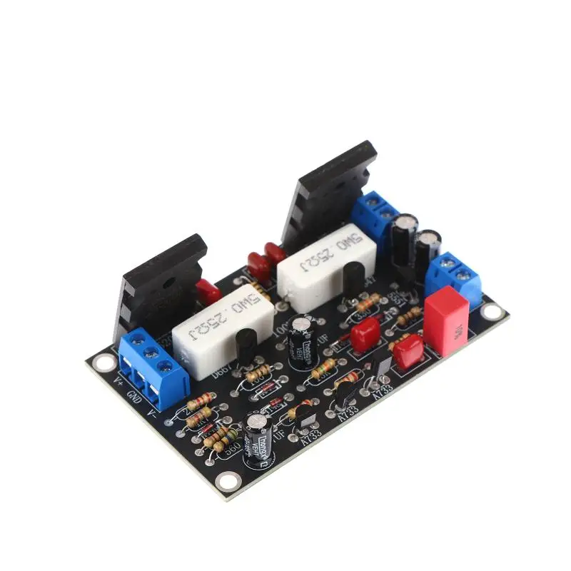 100W 1/2Pcs 2SC5200+2SA1943 Papan Amplifier Audio Mono Daya Tinggi dengan Relay Pelindung Speaker