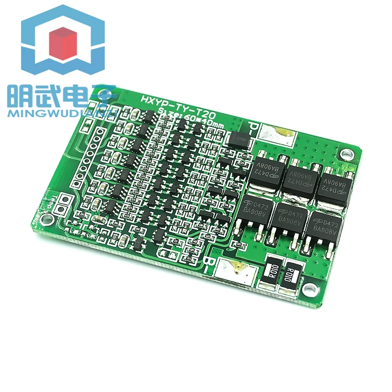 7 Series 25.9V 29.4V 18650 Lithium Battery Protection Board With Balanced Charge And Discharge Protection 15A Current Limit