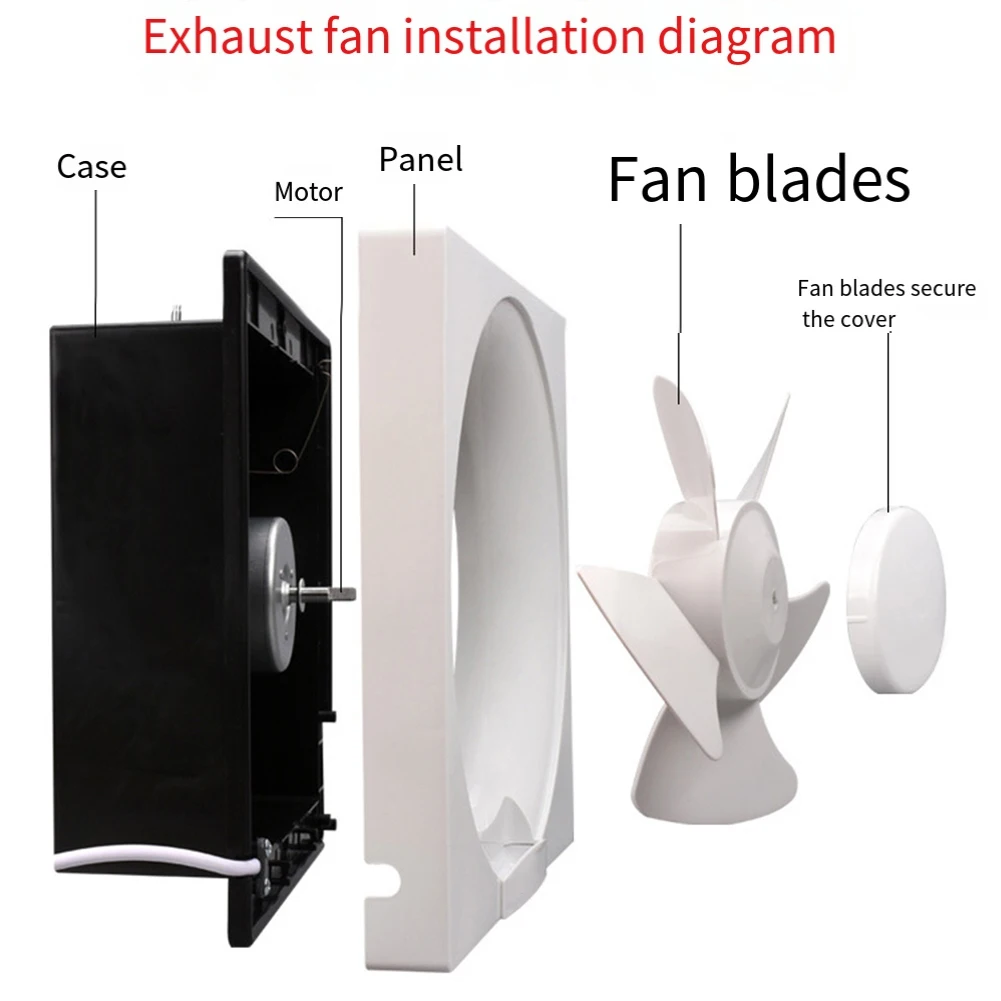 1 шт., лопасти вентилятора, 6-лопастные лопасти вентилятора, подходят для вытяжек на крыше, 160 мм/200 мм/250 мм/280 мм, обустройство дома