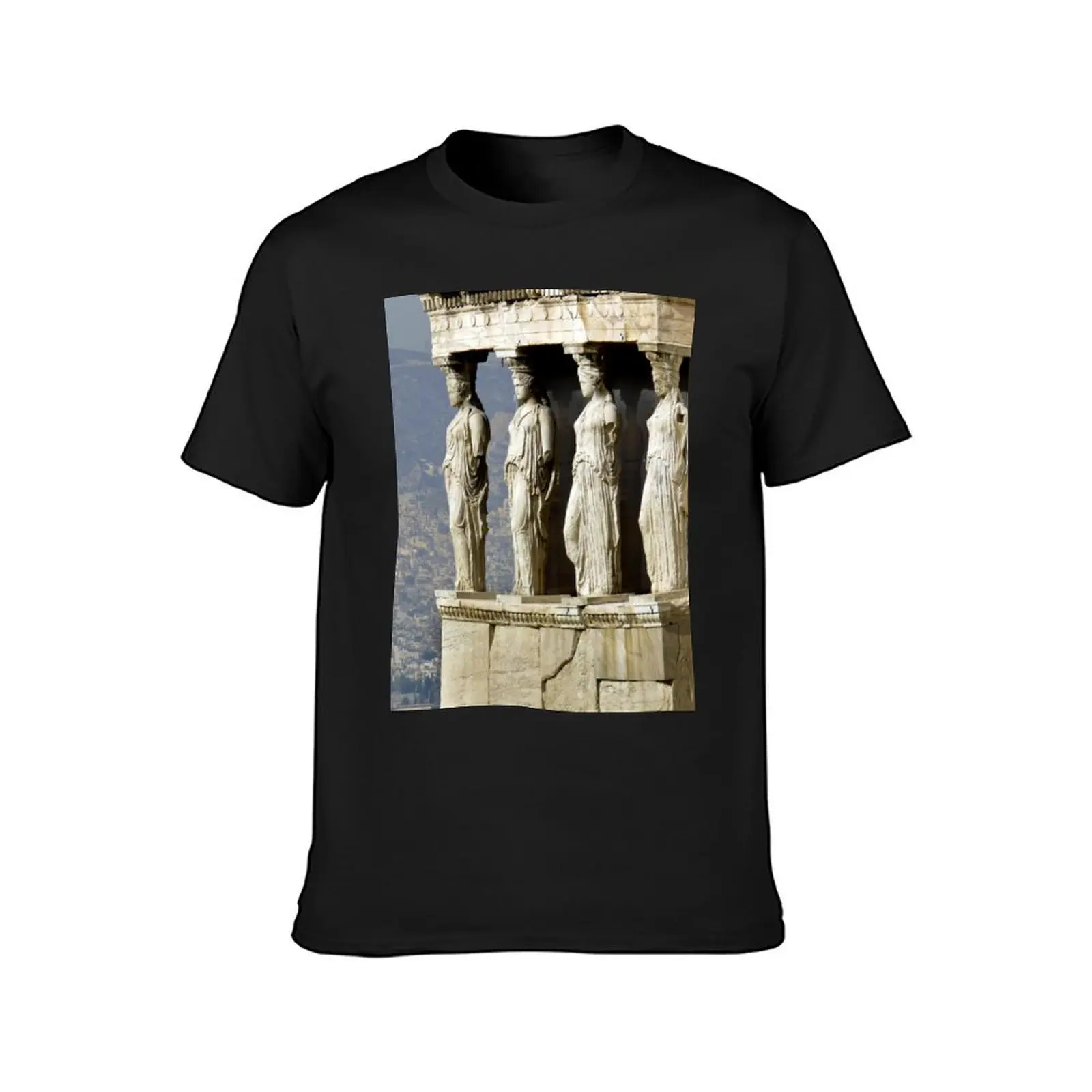 The Porch of the Caryatids of The Erechitheion T-Shirt summer clothes anime clothes customs mens graphic t-shirts