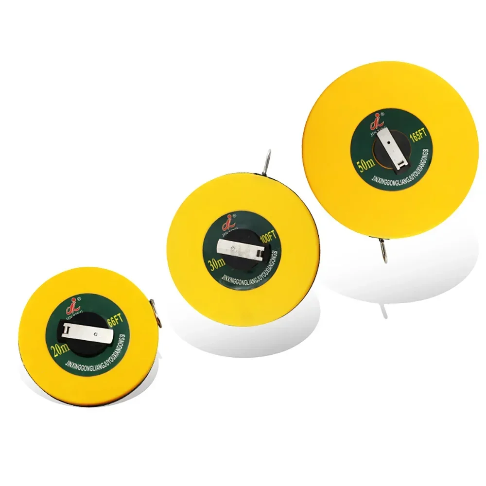 1 قطعة أدوات قياس 20 متر مسطرة قياس أشرطة القياس شريط قياس طويل من الألياف الزجاجية