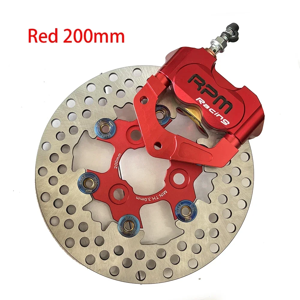 

200mm 220mm CNC Electric Motorcycle Scooter Brake Calipers Disc 57mm 70mm Brake Pump Adapter Bracket For Yamaha Aerox BWS RSZ