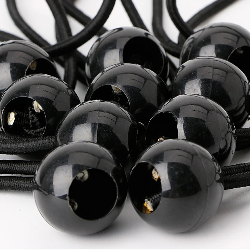 10pcs Pole Clip Ball Bungee Cord Ties Rope Attach Windsocks Flags To Poles