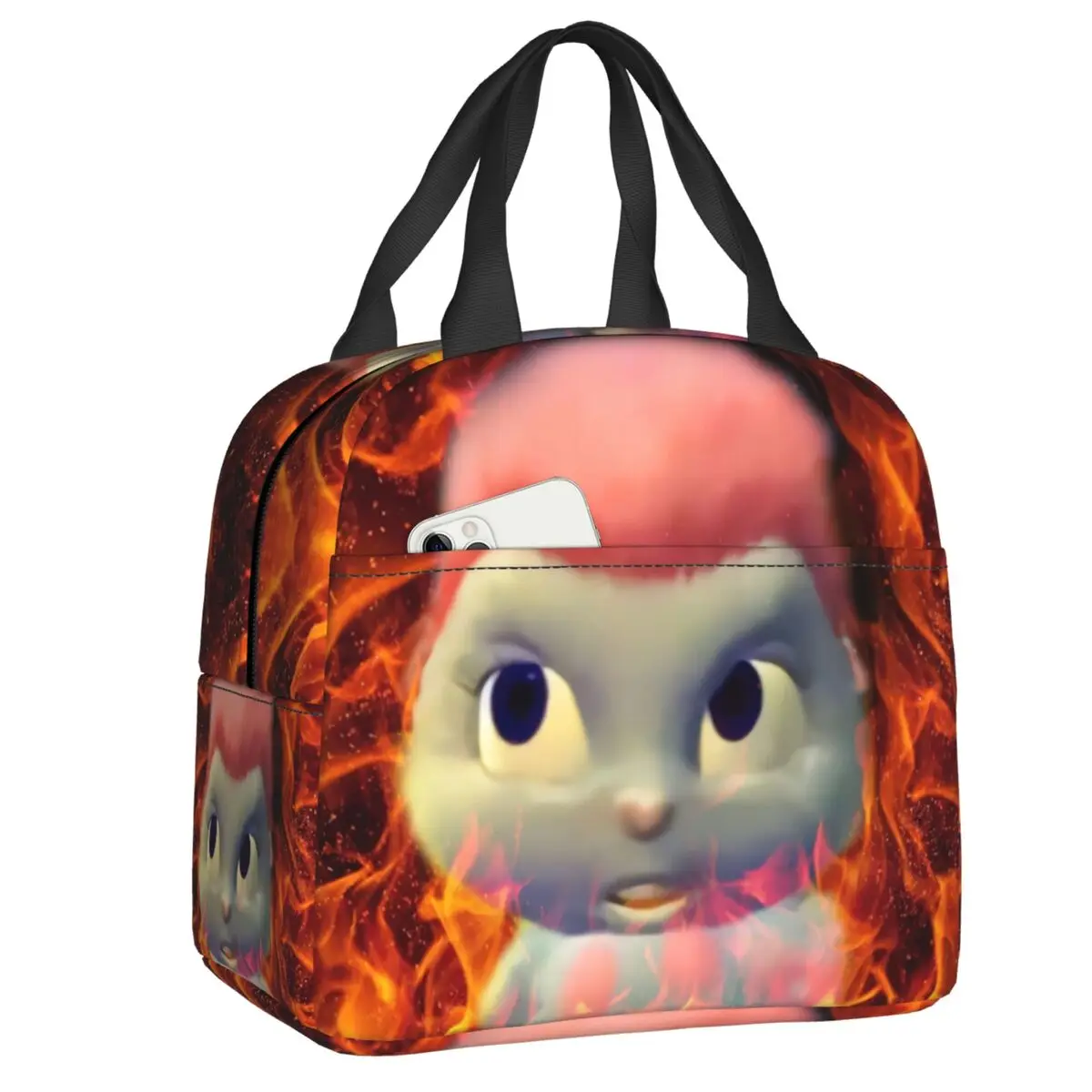 

Custom Oo Yeah Bisble Meme Psychedelic Lunch Bag Men Women Cooler Thermal Insulated Lunch Box for Kids School Children