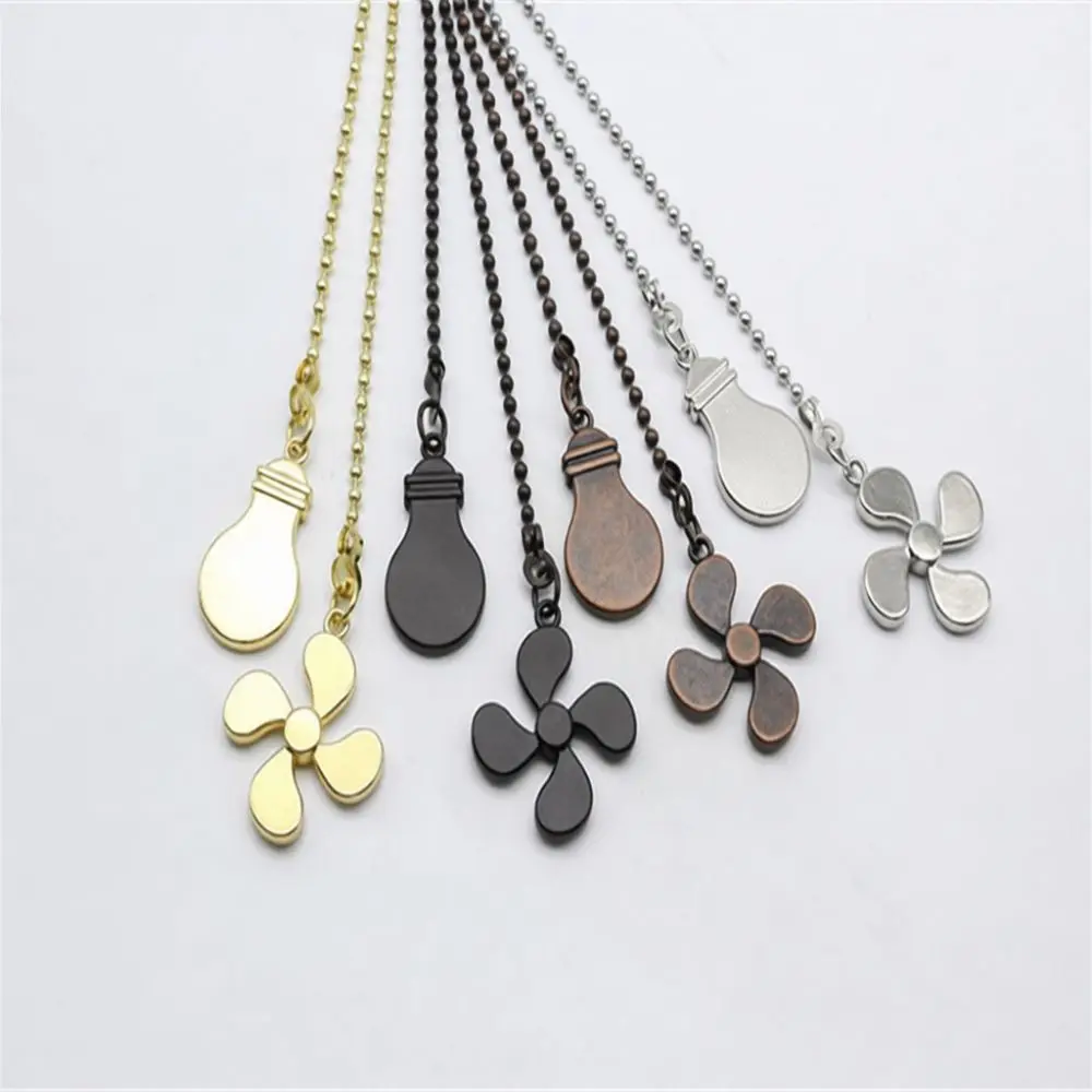 Adjustable Ceiling Fan Light Switch Extension Cord Metal Pendant Decorative Pull Chain For Table Wall Lamps Accessories