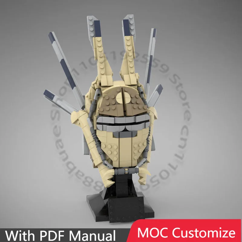 

Конструктор MOC: Коллекционная модель шлема (682 детали) – Модульный конструктор для самостоятельной сборки, креативный дизайн, развивающая игрушка для детей, подарок