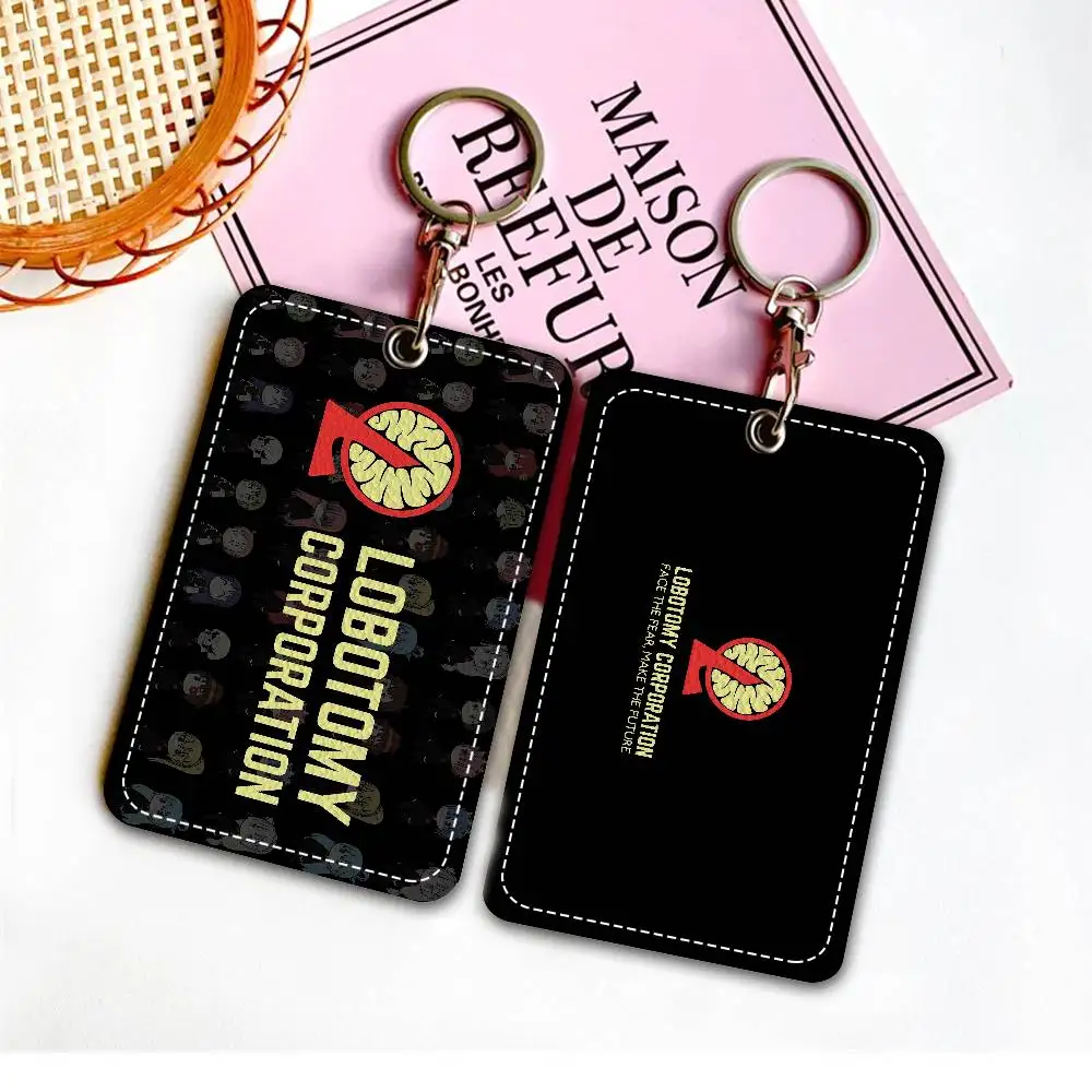 Game Lobotomy Corporation Rectangle Keychain Card Holder, Badge Credit Card Holder, Student ID Card Holder, Bus Cards Cover
