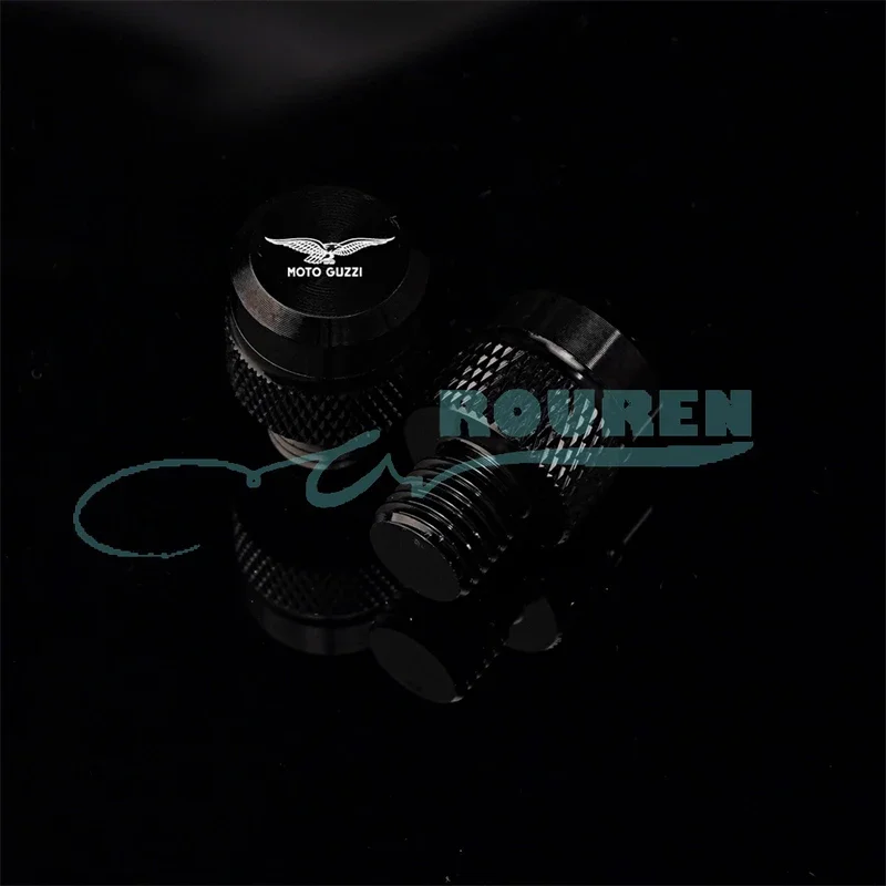 1 par de accesorios para motocicleta Moto M10 espejo agujero tapa tornillos pernos para Moto Guzzi Bobber Breva 850 1100 1200 piezas modificadas