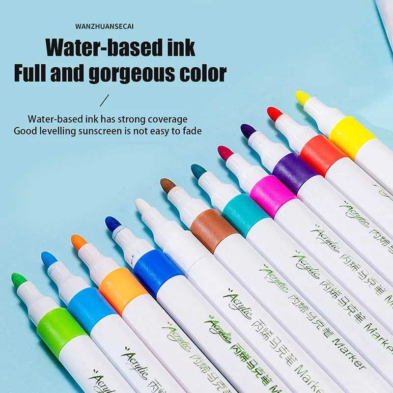 12/24/36/48PCS  Marker Pen Set For Children Beginners Diy Hand-painted Art Graffiti Hand Account Marker Art Special Pen