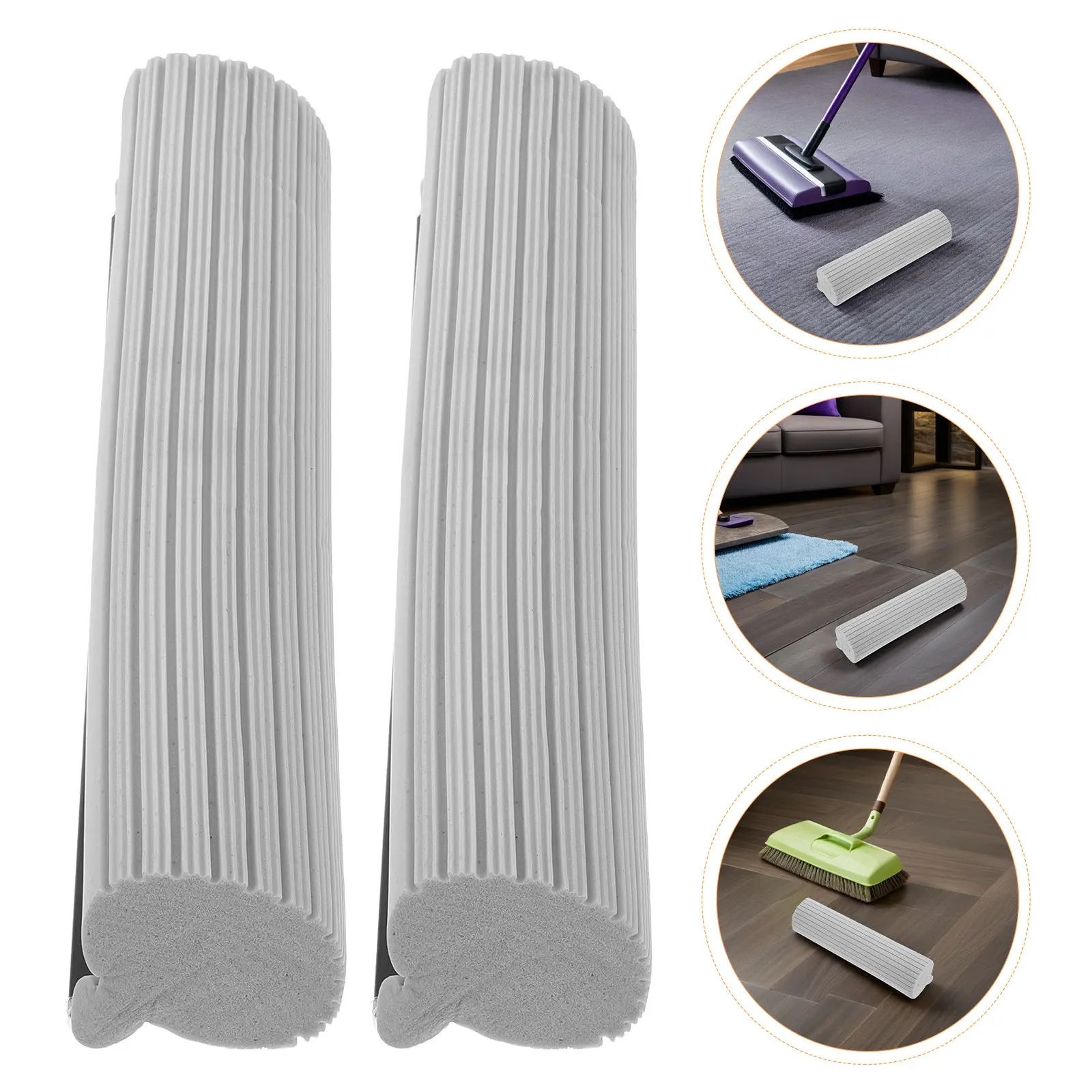 

2 шт. сменных насадок из губки, 13 дюймов, впитывающие, для швабры-роллера, для уборки полов на кухне, в ванной, гараже, прочные, мягкие, износостойкие.