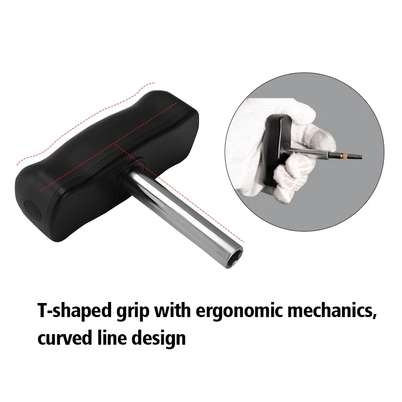 WISRETEC T-Handle Fixed Torque Wrench Bike Spanner Repair Tools CNC Blade Precise Tightening Torque Detection