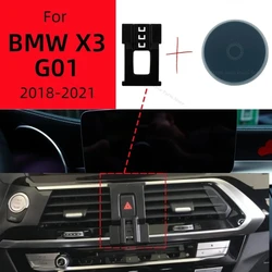 Magnetic Car Phone Holder For BMW X3 G01 2018 2019 2020 2021 15W Wireless Charging Special Fixed Bracket Base MagSafe Mount