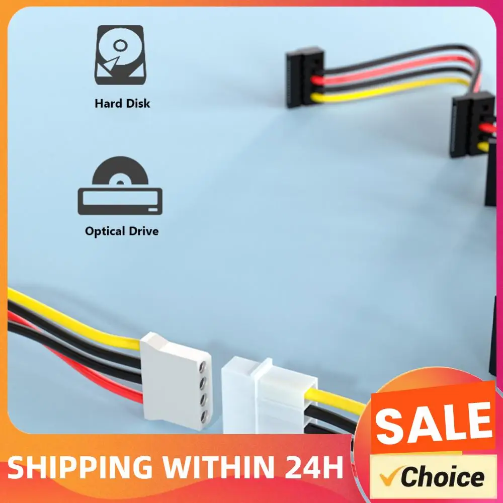 1 to 5 Splitter Cable Cord Power DIY Sever SATA Power Cable Adapter Splitter Cables Hard Drive Power Supply Cord