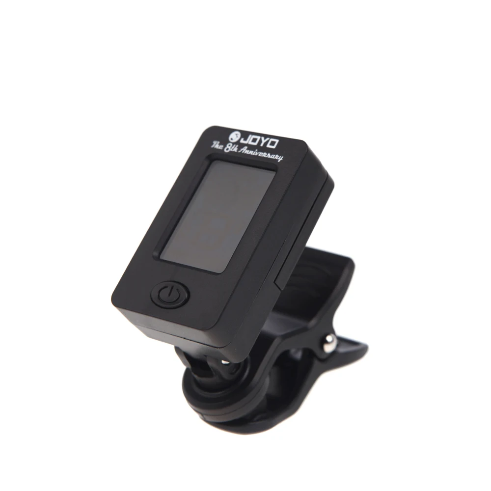 

JOYO JT-01 Black Mini Digital LCD Clip-on Tuner 440Hz 0A-8C 27.5Hz-4186.01Hz +/-1 Cent for Chromatic Guitar Bass Violin Ukulele