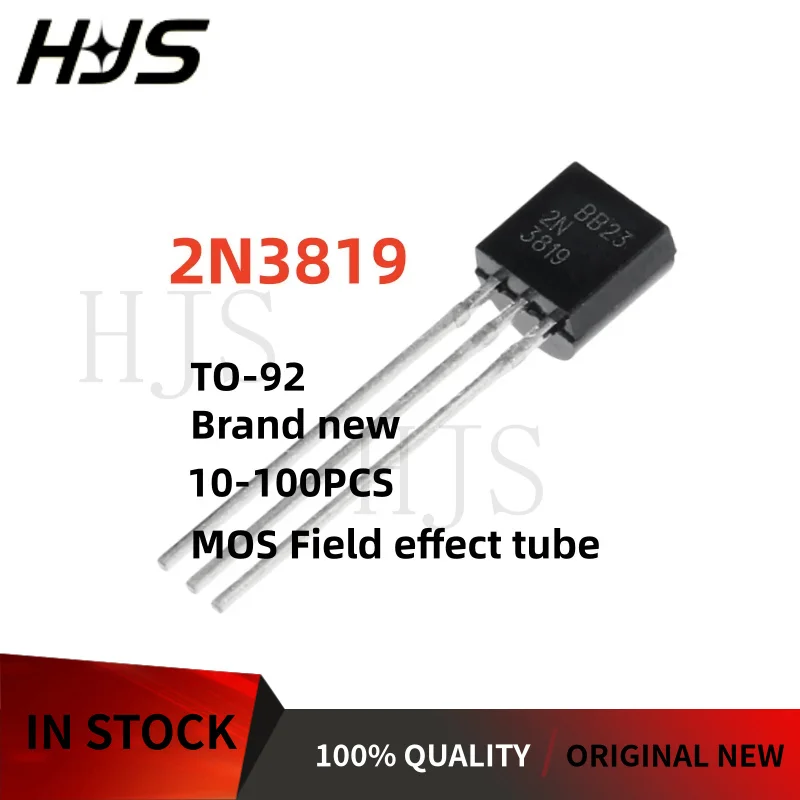 10PCS-100PCS 100% New 2N3819 3819 TO-92 N-channel MOS Field-effect transistor