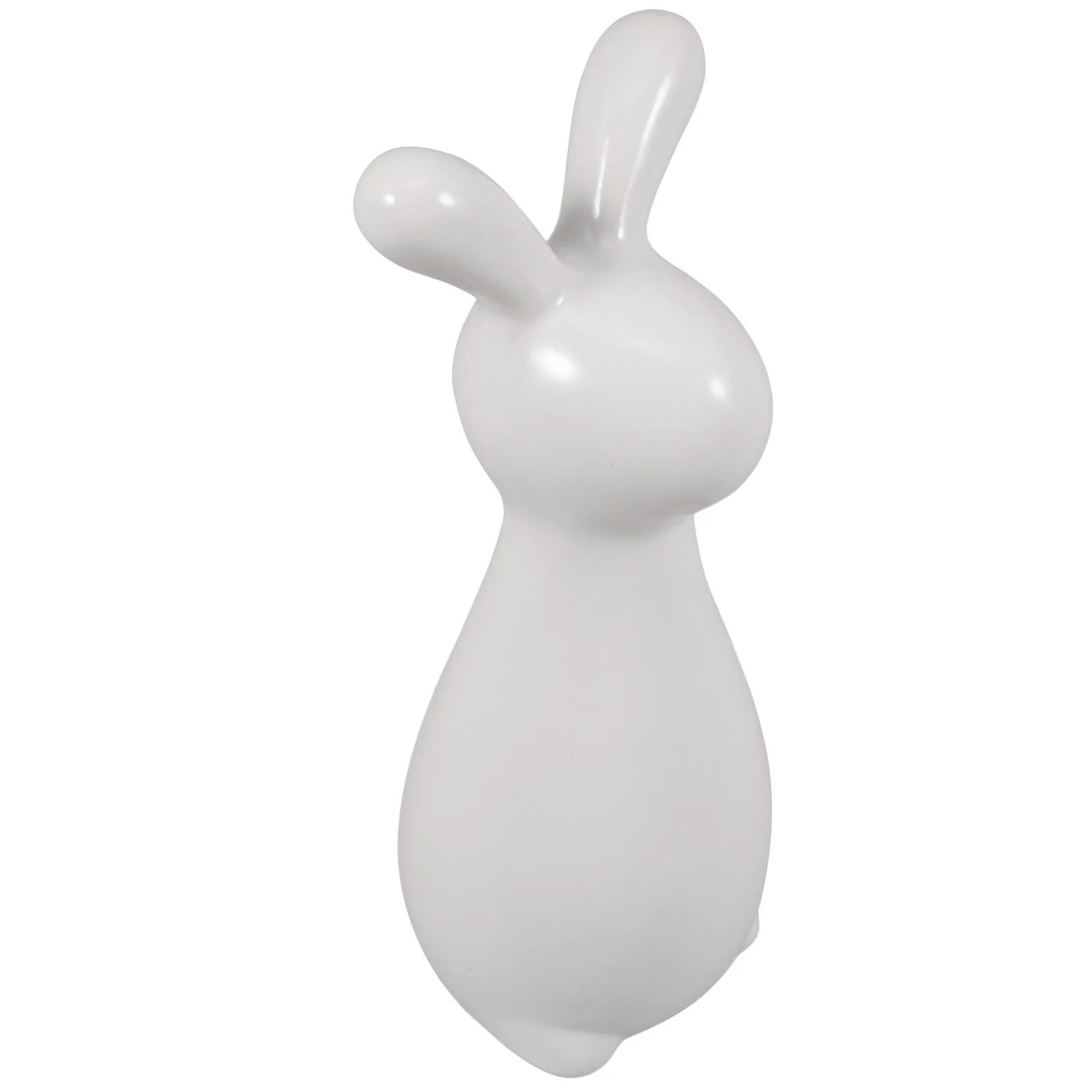 

Ceramic Bunny White Porcelain Rabbit Sculpture Decor Table Shelf Car Dining Centerpiece S Rabbit Bookshelf Decor