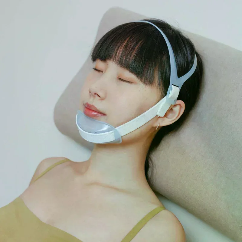 Adjustable Anti Snore Chin Belt Strap For Mouth Breathing Correction - Elastic Band To Improve Sleeping And Anti Apnea Care Tool