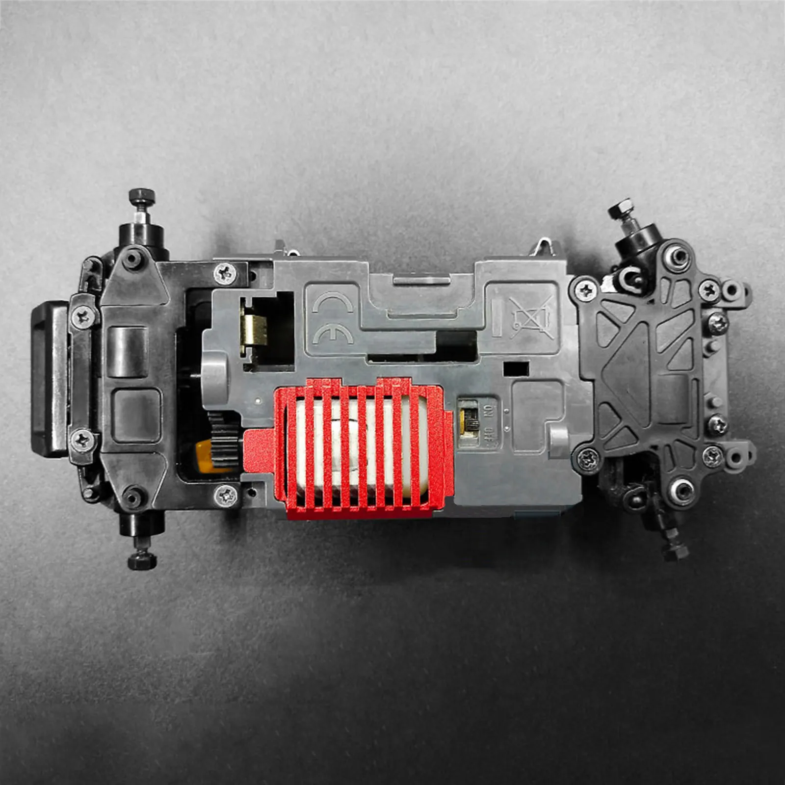 ل Mini-Z AWD MA020 موتور بالوعة الحرارة المبرد المعادن ترقية جزء دائم ومقاومة للاهتراء RC اكسسوارات السيارات #2