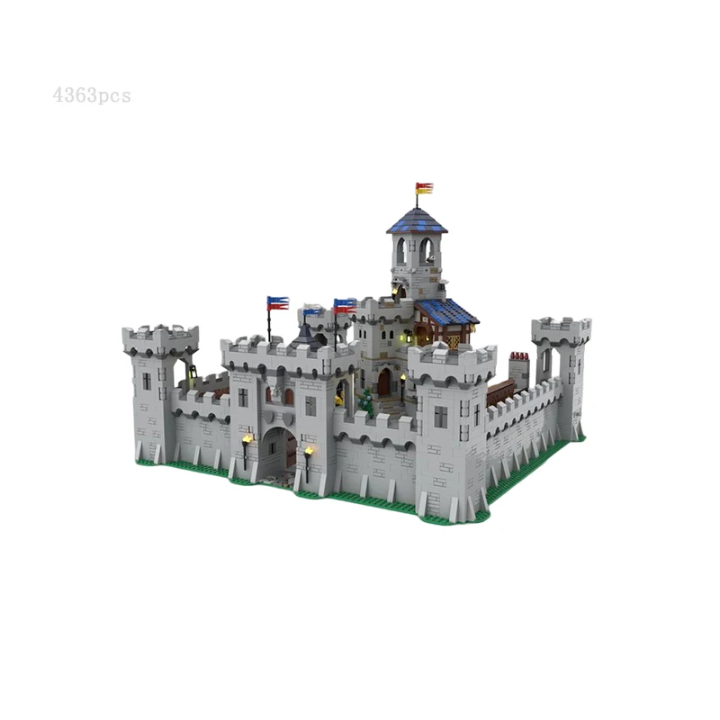 2022Newest Hot Selling Medieval Castle Architecture MOC Bricks Fan Uys Modular Castle Street View Model DIY Puzzle Adults Toy Gi