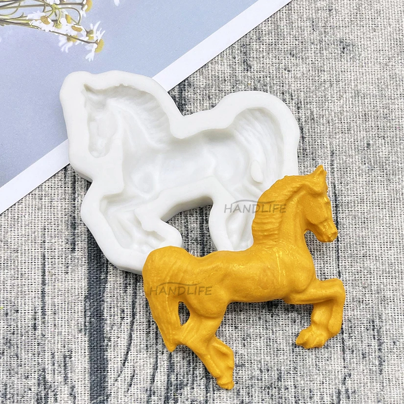 Horse Silicone Cake Baking Mold Sugarcraft Chocolate Cupcake Resin Tools Fondant Decorating Tools