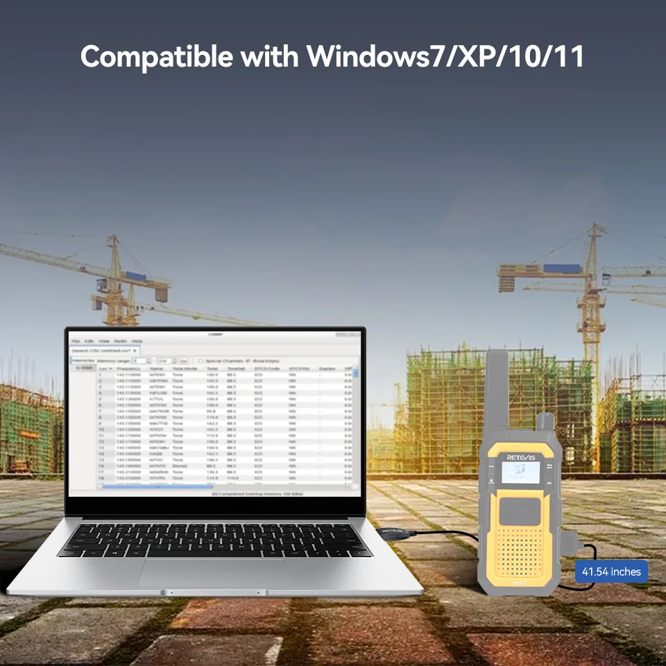 Retevis PC48 RB48 Walkie Talkie Kabel USB do programowania typu C Obsługuje Windows7/XP/10/11 Akcesoria radiowe do Retevis RB648 Plus — zdjęcie produktu 3