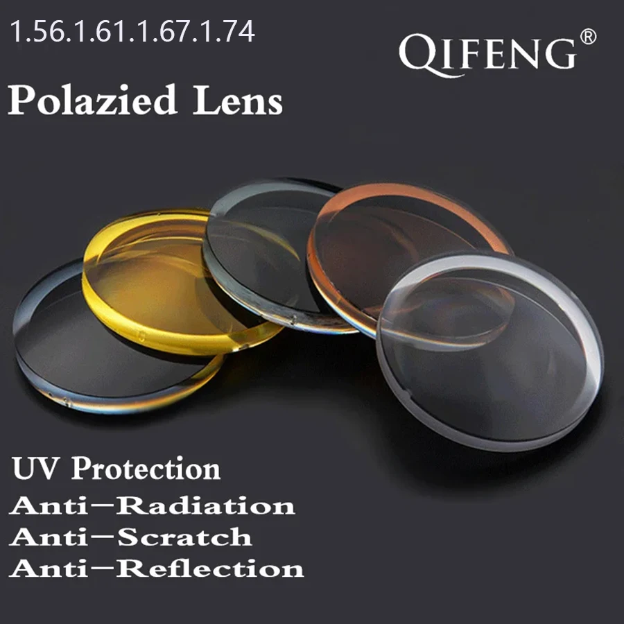 1.56 1.61 1.67 Index Polarized Sunglasses Aspheric Optical Prescription Lens Myopia Presbyopia Recipe Glasses Lens UV Protection