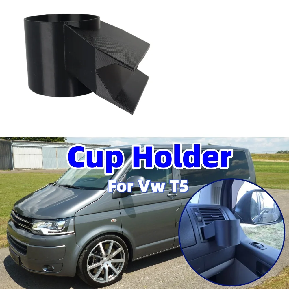 RV Cup Holder Mount Inserted Drink Storage Rack Motorhome Caravan Interior Accessories For Vw T5 Side Ventilation Opening