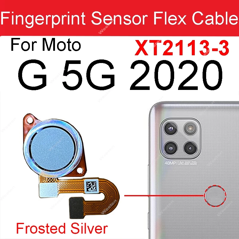 For Motorola Moto G 5G Plus One 5G Fingerprint Reader Touch ID Sensor Return Key Home Button Flex Cable Replacement Parts