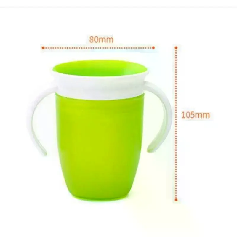 240ml baby learning cup leak proof children's water bottle magical baby cup flip learning cup baby cup