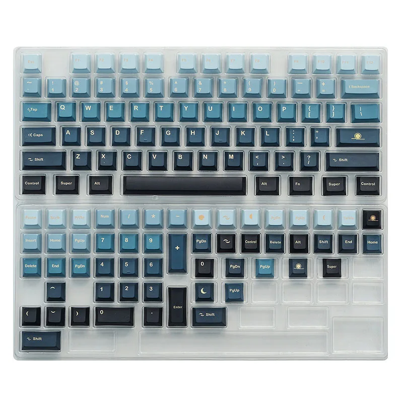 PBT Keycaps para personalização teclado mecânico, Moonrise Colorway, cereja XDA perfil disponível