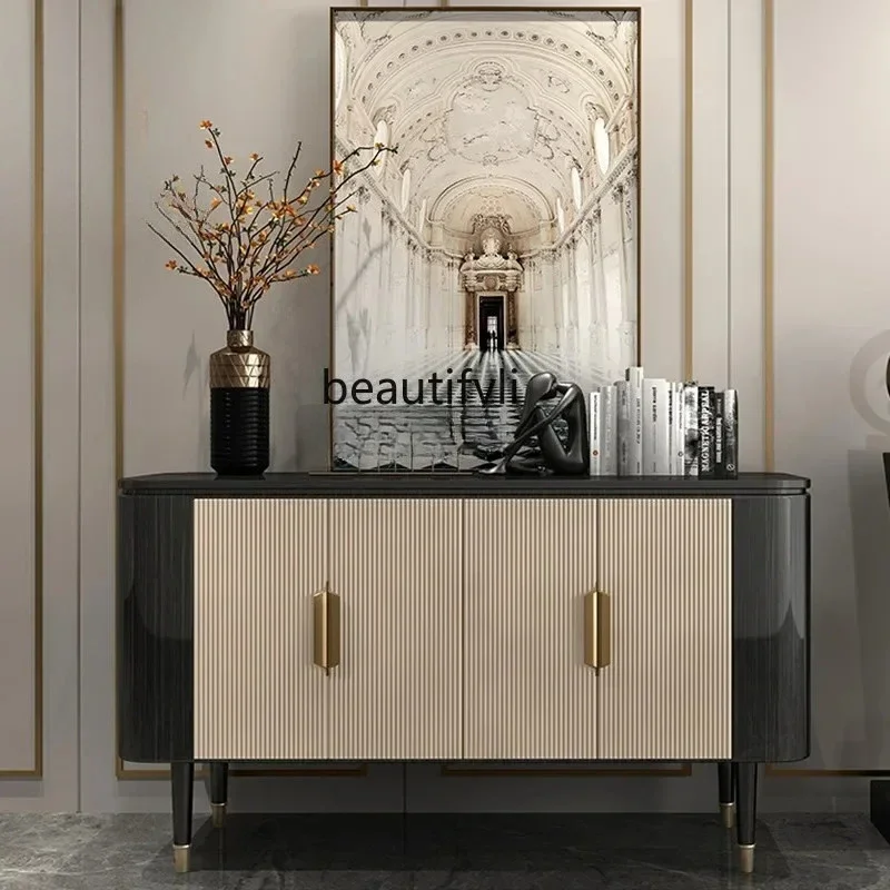 

yj5 American light luxury entrance shoe cabinet living room high wall decoration modern simple side cabinet