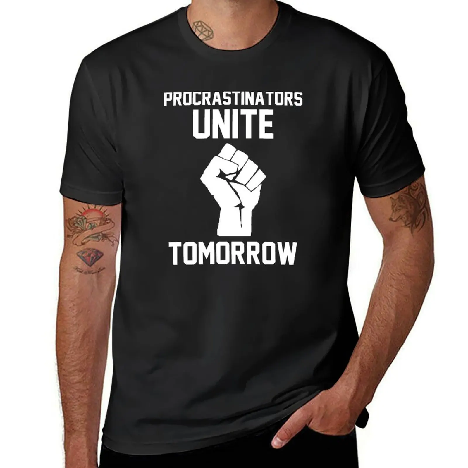 Procrastinators unite tomorrow T-Shirt customs plus sizes mens t shirts