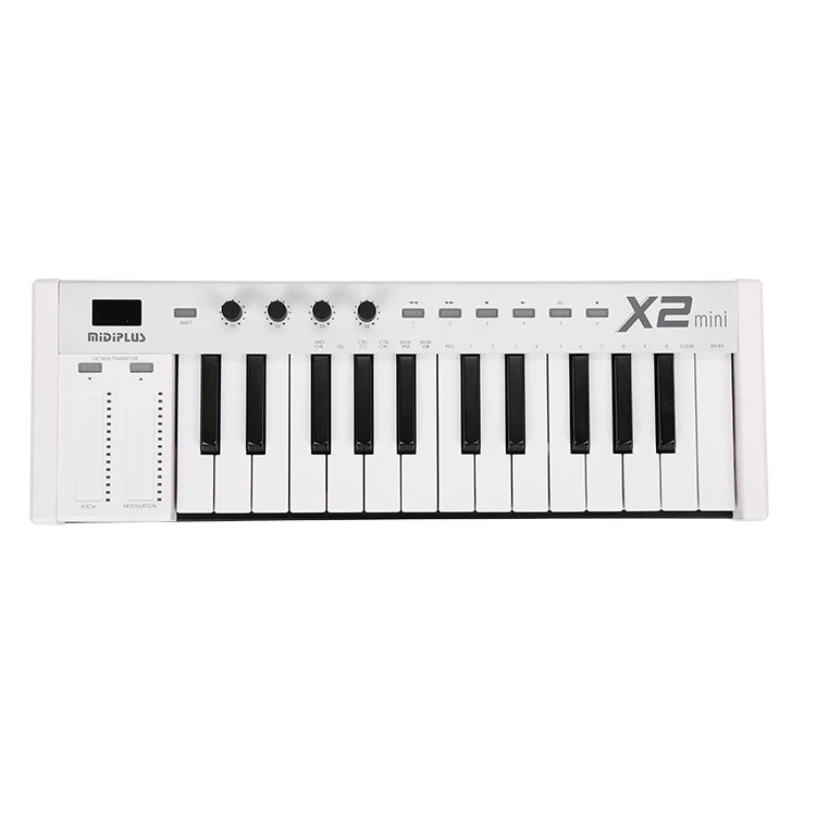 MIDIPLUS X2 Mini Piano Electrónico Profesional Tech-Savvy, instrumento Musical Midi de 25 teclas, controlador de teclado de alto rendimiento