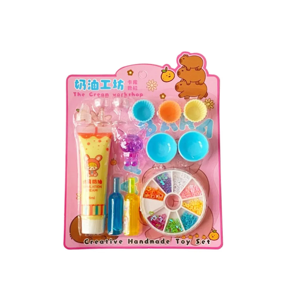 Mini handgemachte Eis Dessert machen Cartoon lustige Simulation Creme Set kleine Teile kreative Kuchen Modell machen Spielzeug Dekoration