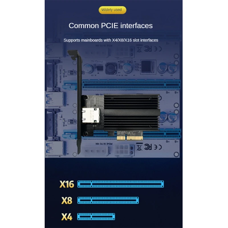 PCIE Naar RJ45 Enkele Poort RJ45 10G NIC PXE Schijfloze Boot Server Industriële Computer Ethernet NIC PCIE Netwerkadapter
