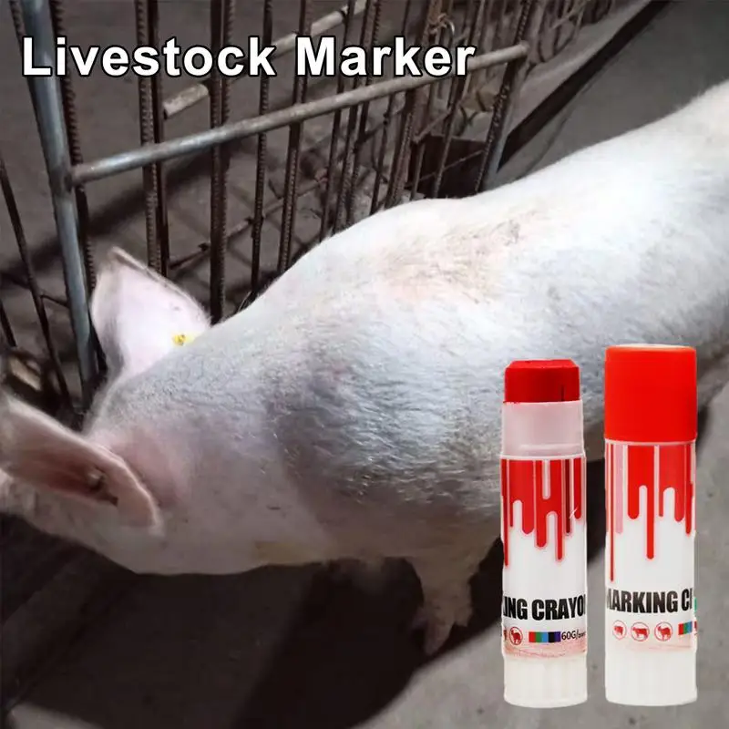 Cattle Marking Crayon Livestock Marking Crayon Safe High Purity Paraffin-Based Livestock Skin Marking Paint Pen For Duck Pig