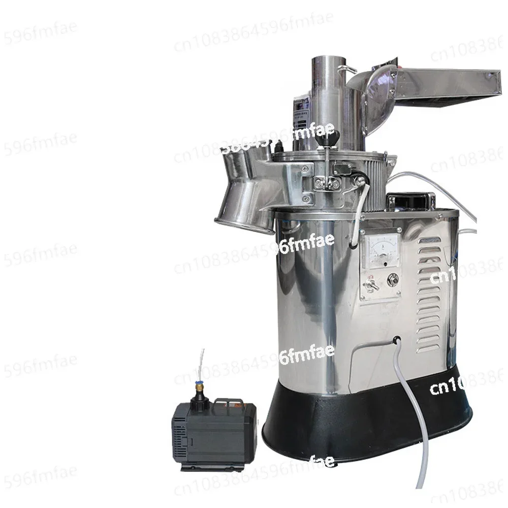 40KG/h  Food Grinder Automatic Hammer Mill Grinder Mincers Pulverizer Water-cooled Continuous Feeding Pulverizer