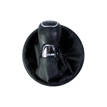 Nová 5stupňová řadicí páka s koženým pouzdrem na botu pro Škoda Fabia MK2, doplňky do interiéru auta 10 nejlepší prodej Řadicí páka Škoda Rapid - №10