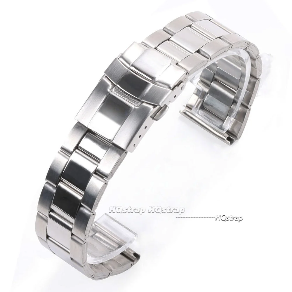New Stainless Steel Watch Band 20mm 22mm for Huawei Watch GT6/5/4 Universal Bracelet Folding Buckle Middle Polished Wrist Band