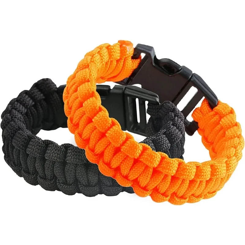 

Fashion 7-core Woven Paracord Bracelet With Durable Plastic Clips For Outdoor EDC Emergency Survival Camping Hiking Accessory