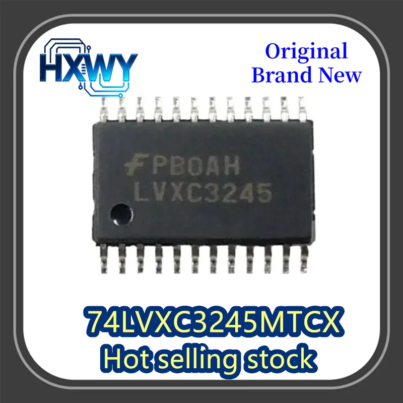 

(10/50 pieces) 74LVXC3245MTCX, silkscreened LVXC3245 TSSOP24 voltage level converter brand new and original.