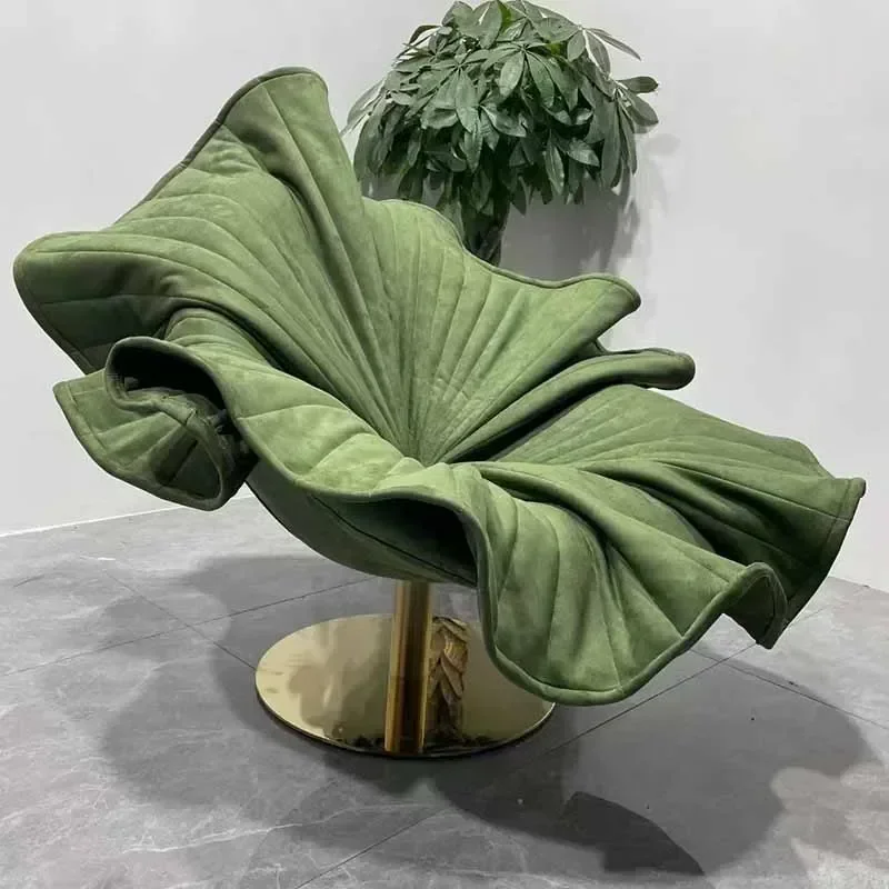 Sillas verdes para sala de estar Relax, sillas modernas y cómodas Kawaii Cool Beaty, muebles ergonómicos móviles para balcón, muebles de salón