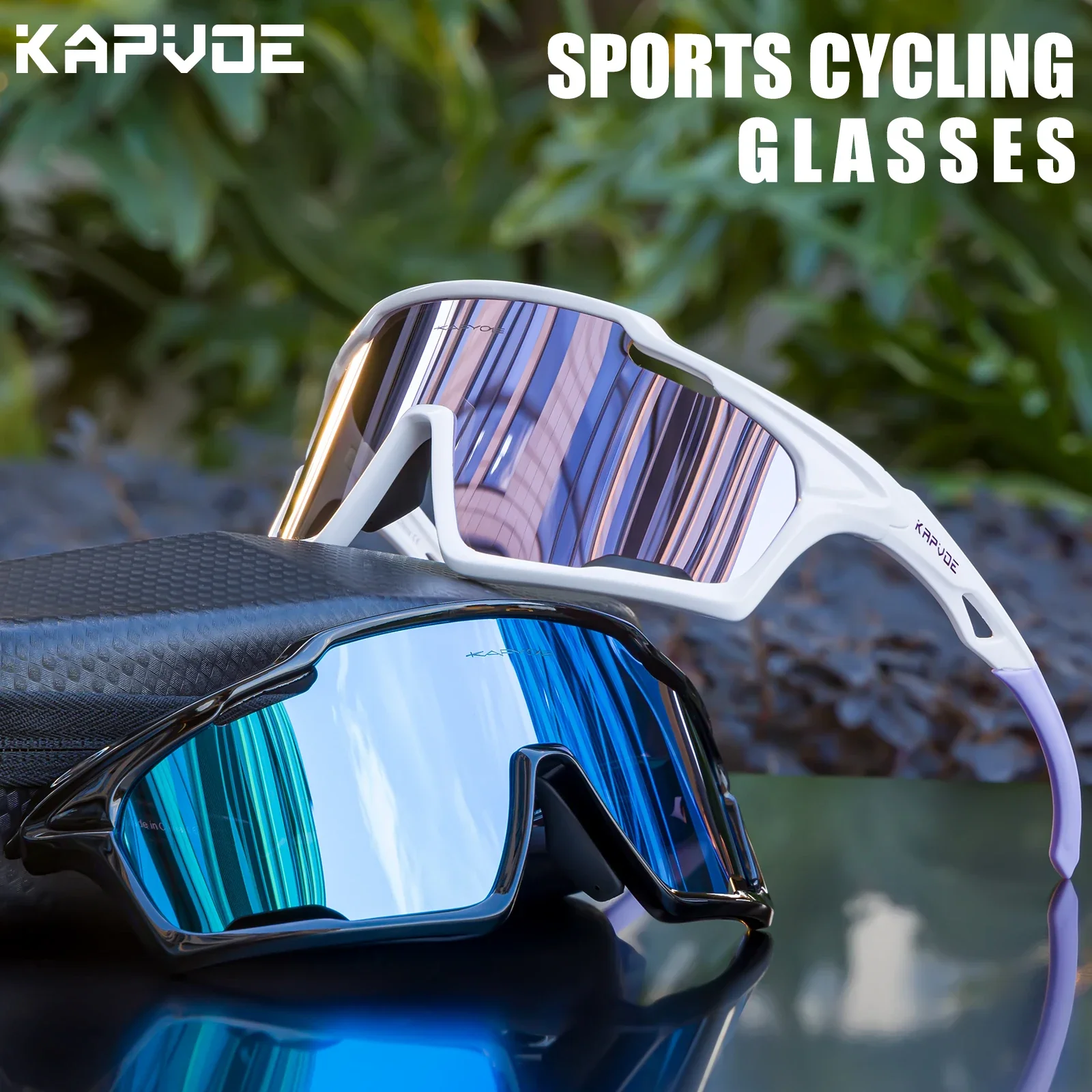 Kapvoe gafas de sol UV400 gafas de ciclismo MTB montar patinaje gafas de sol MTB gafas para hombre mujer bicicleta senderismo gafas