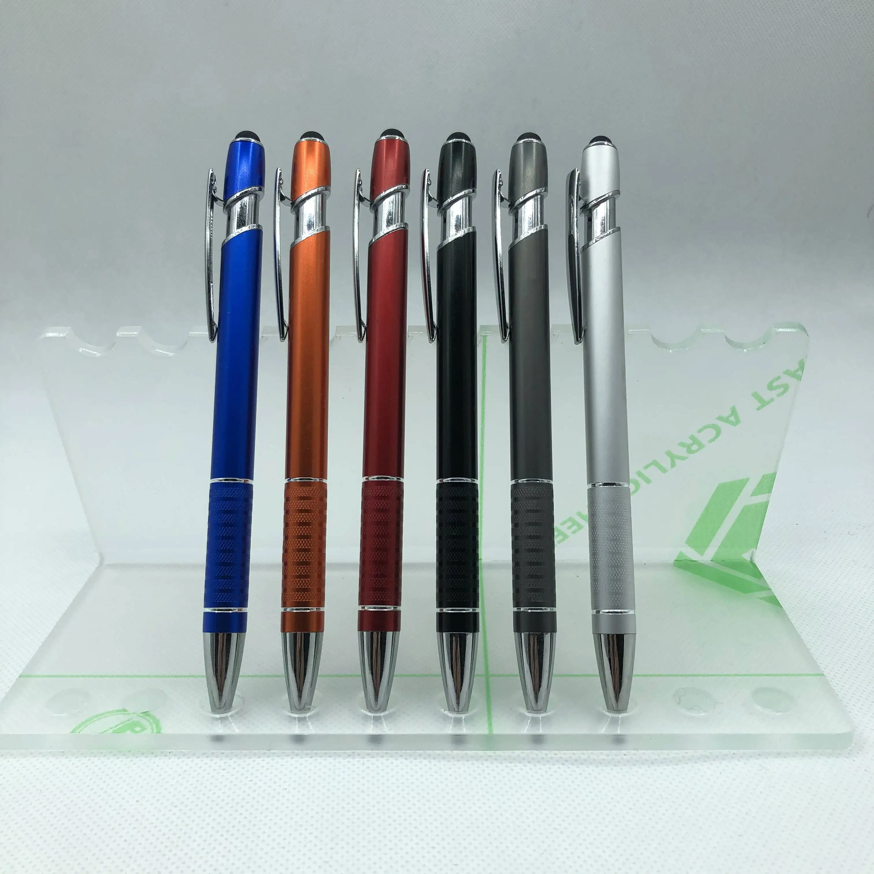 Luxury promotion metal ball pen with stylus engrave custom logo brand company name