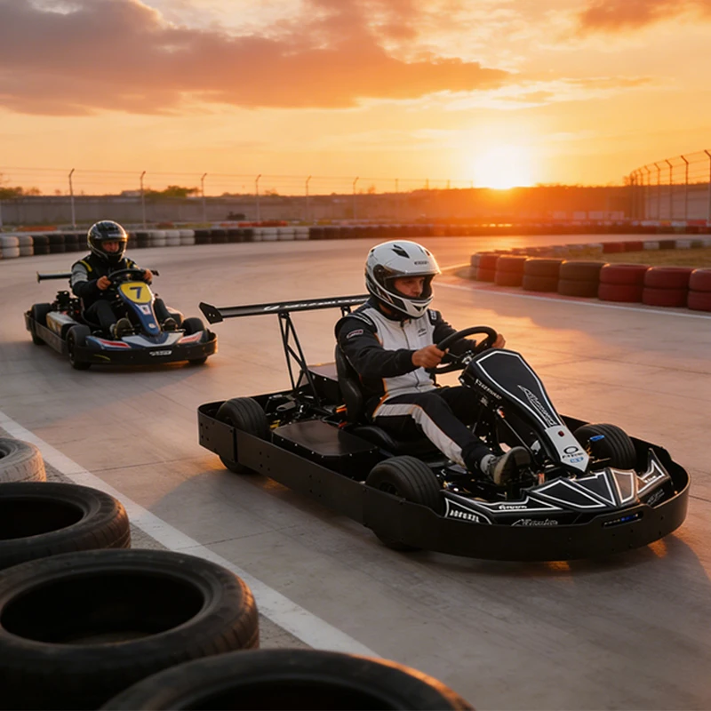 Electric Kart With Protective Bumper Surround Built on 4130 Chromoly Frame for Maximum Durability