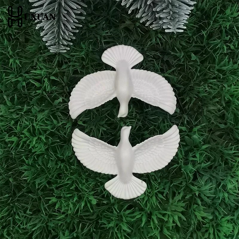 

【NEW】2Pcs Little White Dove Christmas Tree Decoration White Small Wings Creative Cute Pastoral Style Versatile DIY Pendant