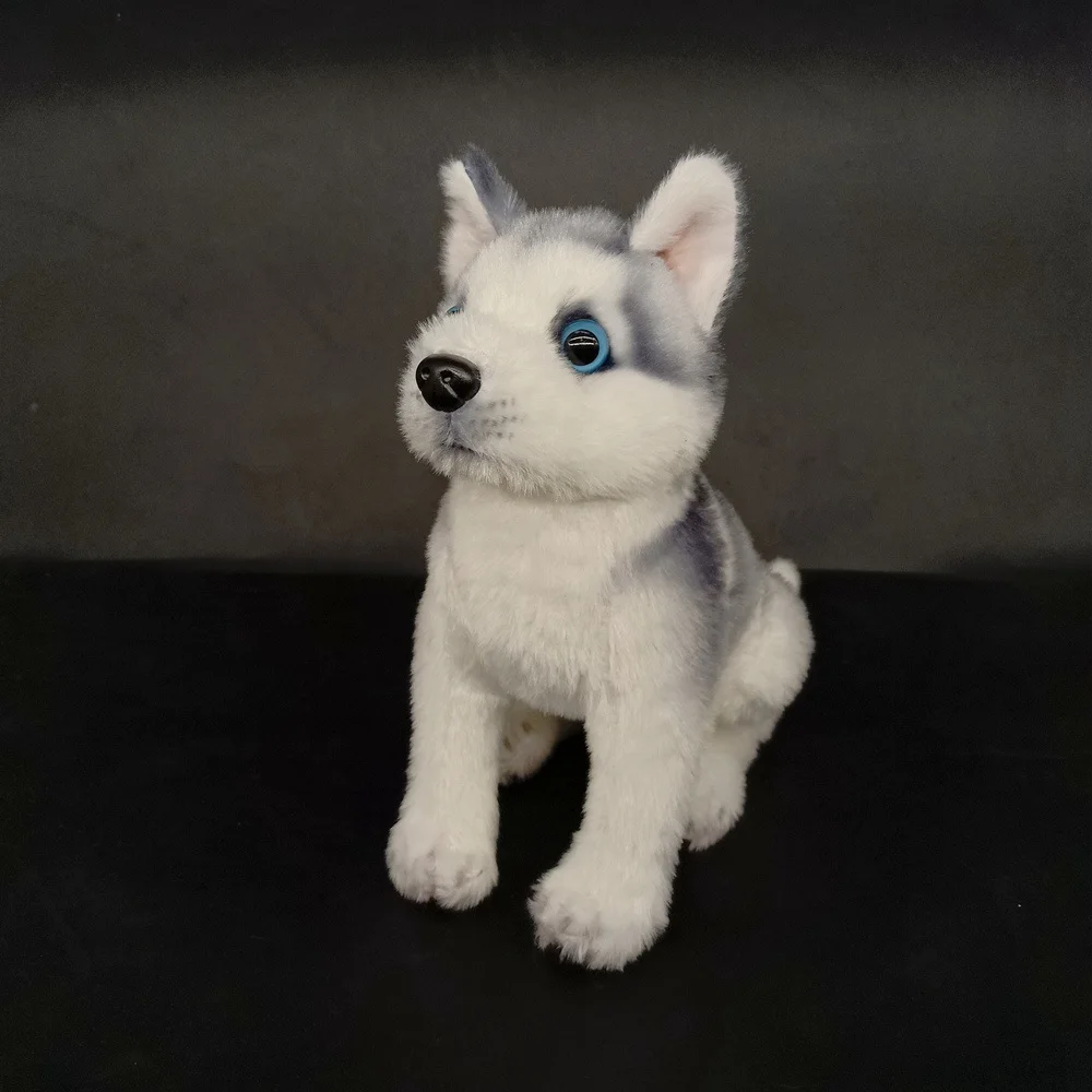 25/30CM Simulation Husky Dog Plush Toy Wolf Soft Stuffed Animal Cute Plush Kawaii Children Doll Fluffy Birthday Gift Child Boy