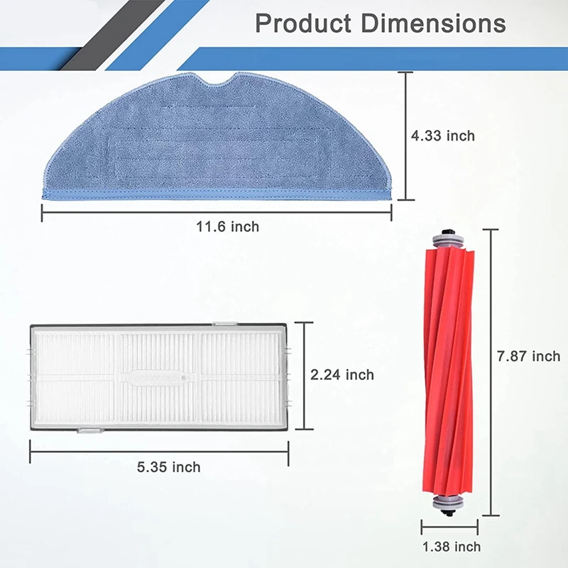 Для Roborock S7 S70 S7 Max T7S T7S Plus робот-пылесос запасные части основная щетка боковая щетка Hepa-фильтр