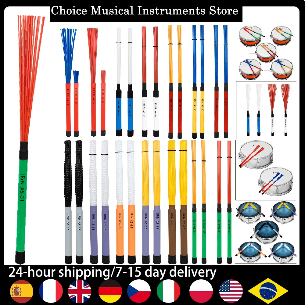 IRIN Jazz Drum Brush Tragbare Nylon Drum Brush Tragbare Nylon Drum Brush Percussion Instrument Zubehör